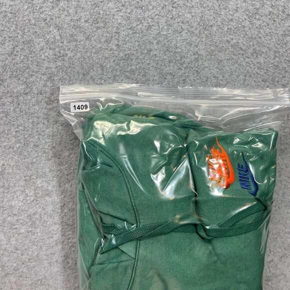 Nike Hoodie Sportswear Essentials+ Mens M Med Green Sweatshirt Swoosh DM8882-350 - Picture 13 of 13